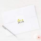 Softball Mia Leopard Grandma Mia Of A Softball Pla Ronde Sticker (Envelop)