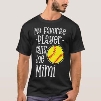 Softball Mimi Womens Grandma Granddochter game 1 T-shirt