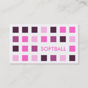 SOFTBALL (mod.vierkanten) Visitekaartje