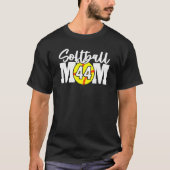 Softball-moedernummer 44 t-shirt (Voorkant)