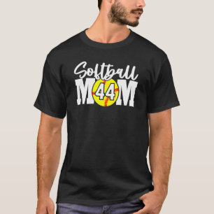 Softball-moedernummer 44 t-shirt