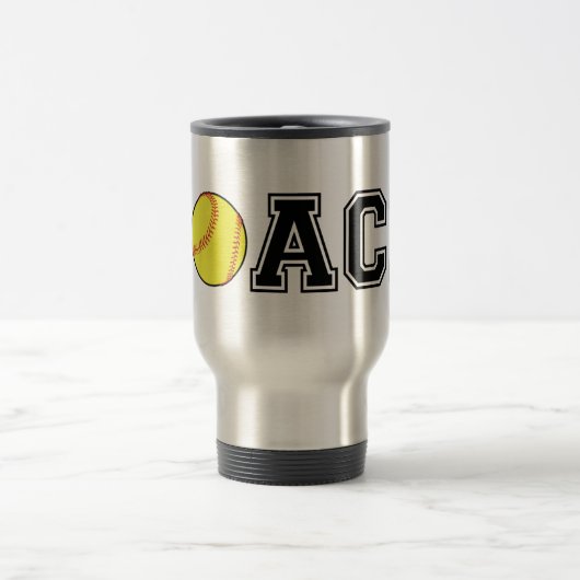 Softball-mok voor busforenzen - een homerun cadeau reisbeker (Center)