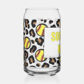 Softball mom blikvorm glas (Voorkant)