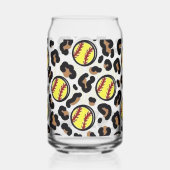 Softball mom blikvorm glas (Rechts)