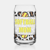 Softball mom blikvorm glas (Links)