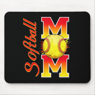 Softball Mom Funny Baseball Mom Moederdag Softb Muismat