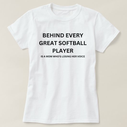 Softball Mom Grappig Quote | Softbal Gezegde T-shirt (Design voorkant)