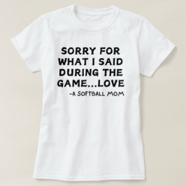 Softball Mom Grappig Quote | Softbal Gezegde T-shirt