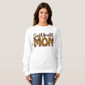 "Softball Mom" Leopard Print Mother's Day Trui (Voorkant volledig)