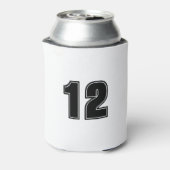 Softball Mom Script Aangepast nummer Blikjeskoeler (Blikje Achterkant)