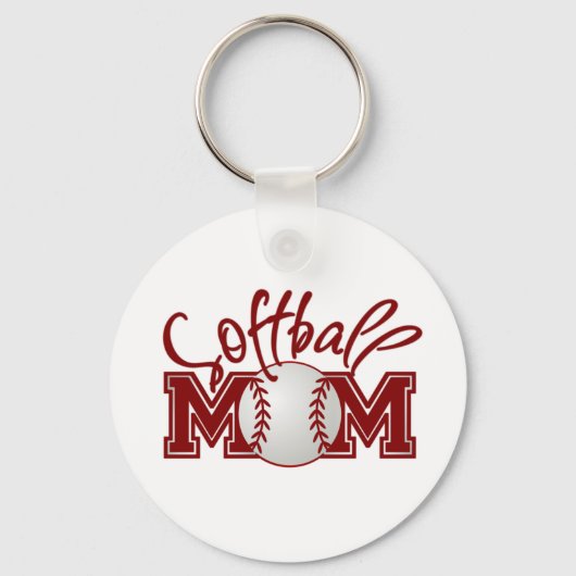 Softball MOM Sleutelhanger (Voorkant)
