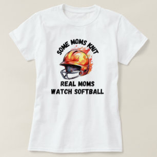 Softball Mom Softbal Mama speeldag T-shirt