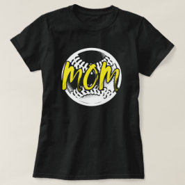 Softball Mom | speeldag | Softbal Mama Black T-shirt