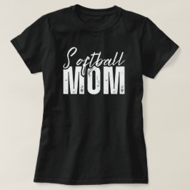 Softball Mom | speeldag | Softbal Mama Black T-shirt