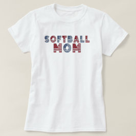 Softball Mom | speeldag | Softbal Mama T-shirt