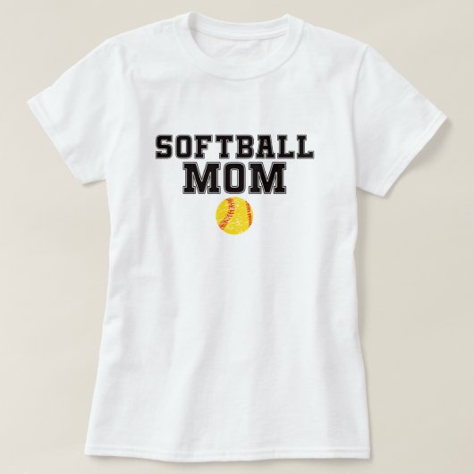 Softball Mom | speeldag | Softbal Mama T-shirt (Design voorkant)