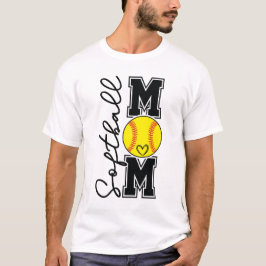 Softball Mom Varsity Sports Softball Mom T-shirt