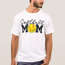 Softball Mom Varsity Sports T-shirt
