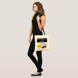 SOFTBALL MOM: ZOALS EEN BOSS TOTE BAG