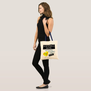 SOFTBALL MOM: ZOALS EEN BOSS TOTE BAG