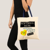 SOFTBALL MOM: ZOALS EEN BOSS TOTE BAG (Voorkant (product))