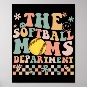 Softball Moms Department Leuke Moederdag Kostuum Poster
