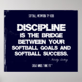 Softball Motivation 006 Poster (Voorkant)