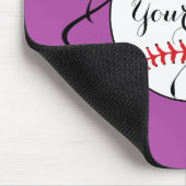 Softball Mousepad - HAMbyWG - Lavender Muismat (Hoek)