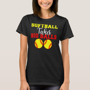 Softball neemt grote Amerikaanse softbal T-shirt