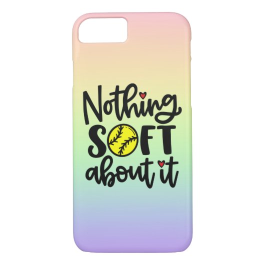 Softball - Niets zacht over iPhone-draagtas Case-Mate iPhone Case (Achterkant)