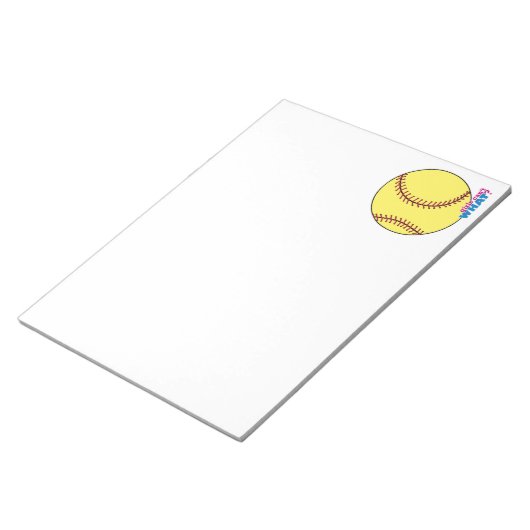 Softball Notitieblok (Schuin)