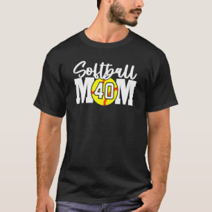 Softball-nummer 40 t-shirt