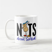 Softball Nut 2 Koffiemok (Links)