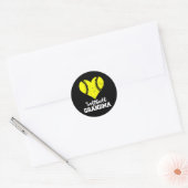 Softball Oma He Softball Ronde Sticker (Envelop)