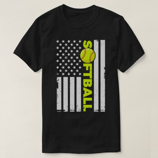 Softball-ontwerp voor een softbalventilator t-shirt (Design voorkant)