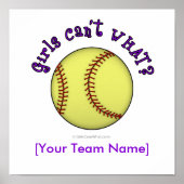 Softball-Paars Poster (Voorkant)