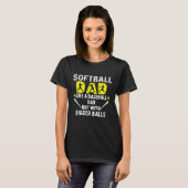 Softball Pap als een Baseball Pap, maar met Bigger T-shirt (Voorkant volledig)