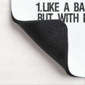 Softball Pap als een honkbal, maar met grotere bal Muismat (Hoek)