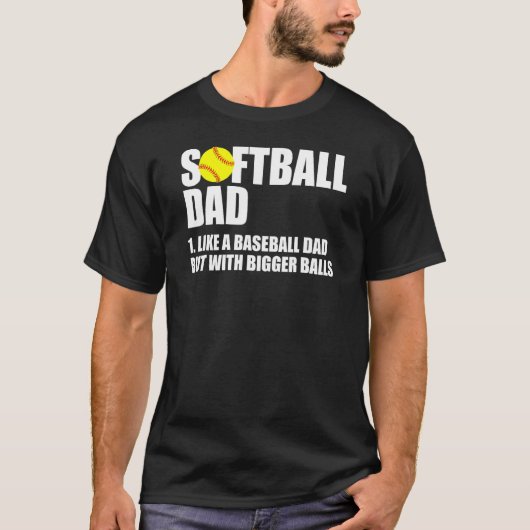 Softball Pap Definition T-shirt (Voorkant)
