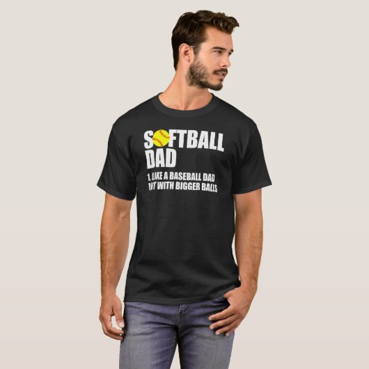 Softball Pap Definition T-shirt (Voorkant volledig)