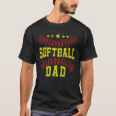 Softball Pap Fethers Day Outfit for papa Papa T-shirt (Voorkant)