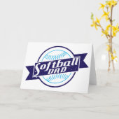 Softball Pap Kaart (Gele Bloem)