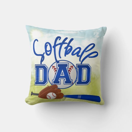 Softball Pap Pillow Kussen (Voorkant)