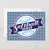Softball Pap Post Kaarten (Voorkant / Achterkant)