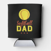 Softball Pap Proud Vader van het Kind van de Spele Blikjeskoeler (Voorkant)