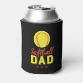 Softball Pap Proud Vader van het Kind van de Spele Blikjeskoeler (Blikje Achterkant)