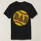 Softball Pap Retro Fathers Day Softball T-shirt (Design voorkant)