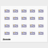 Softball Pap Ronde Sticker (Vel)