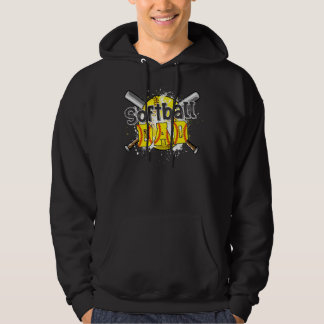 Softball Pap Vader Game Day Vaderdag Matting Hoodie
