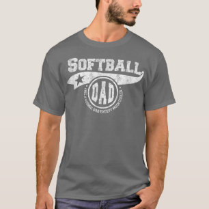 Softball Pap Vaderdag Gift Father Sport Mannen T-shirt